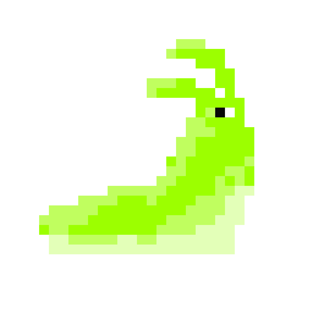 green pixel slug gif